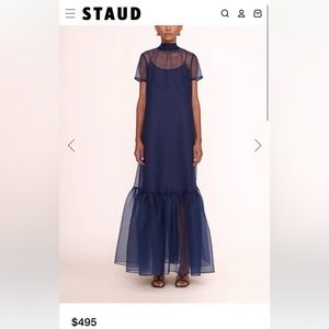 STAUD long navy blue dress, size small